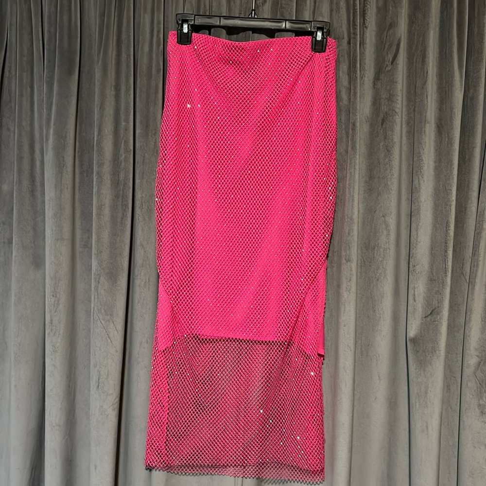 Woman’s Small Hot Pink Jeweled Skirt